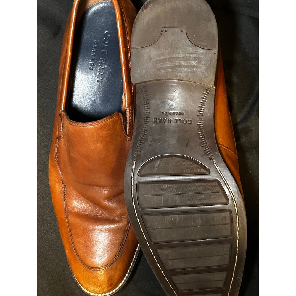 Cole Haan Lenox Hill Venetian Loafers Mens 9M British Tan Leather C11626 GrandOS